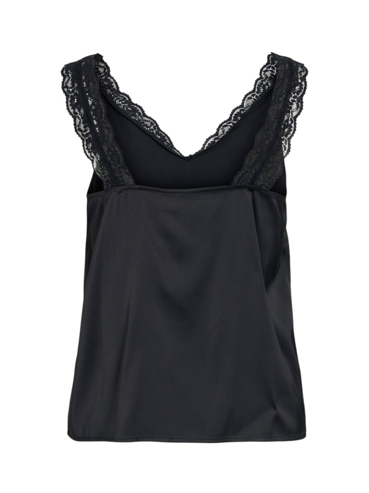 Zwarte top met kanten detail Vibya Vila