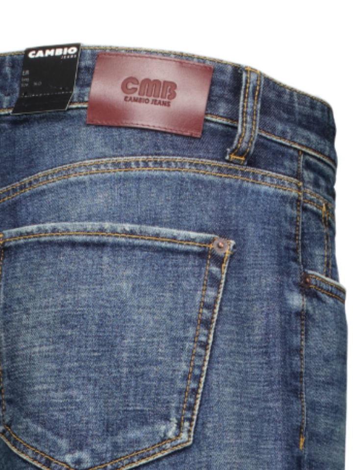 Blauwe straight jeans Elli long Cambio