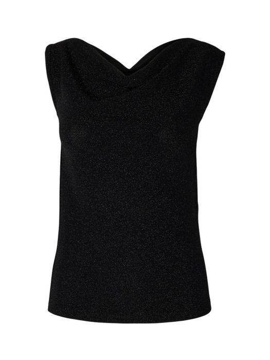Zwarte glitter top Slwnori Fitte Selected