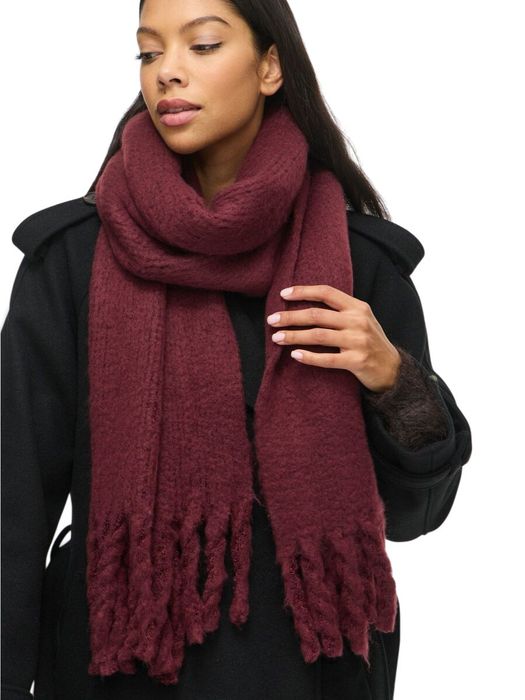 Bordeaux sjaal Videsca Knit Vila