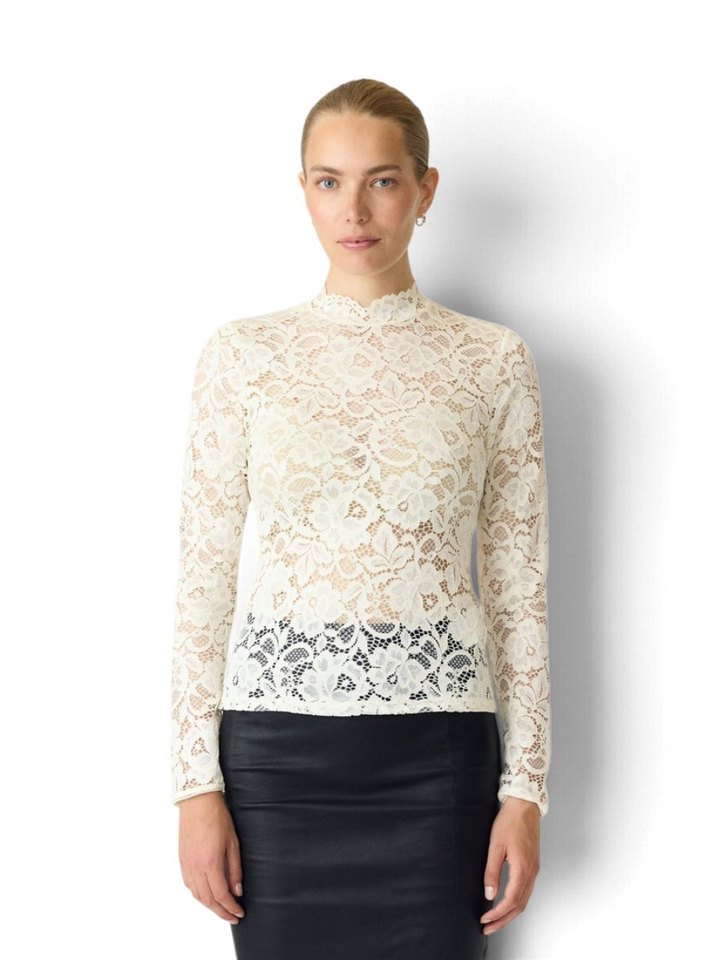 Witte kanten blouse Yaslacey Y.A.S 