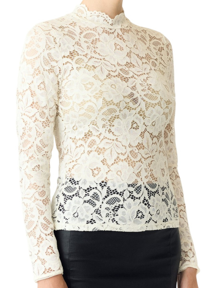 Witte kanten blouse Yaslacey Y.A.S 
