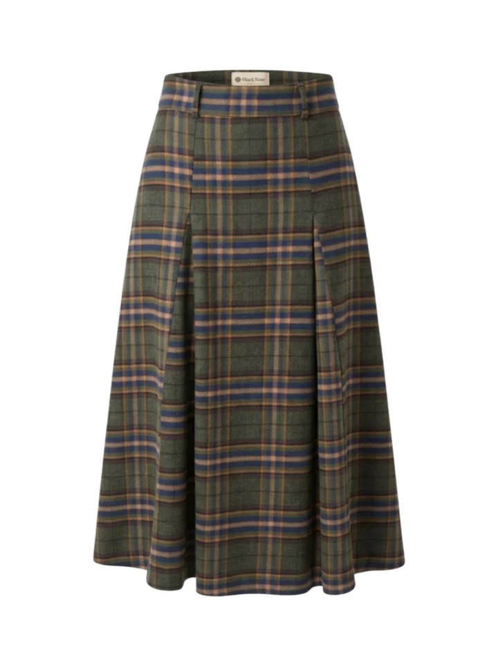 Multicolor geruite rok Lolita Black Rose 