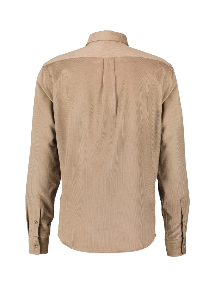 Beige hemd in rubfluweel Hugo Boss