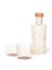 Lichtbruine giftset met fles en glazen Swirl M Terracotta Paveau 