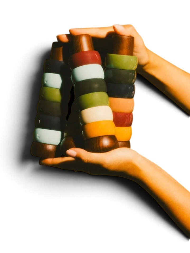 Donkergrijze servetring The Gathering Ring Paveau