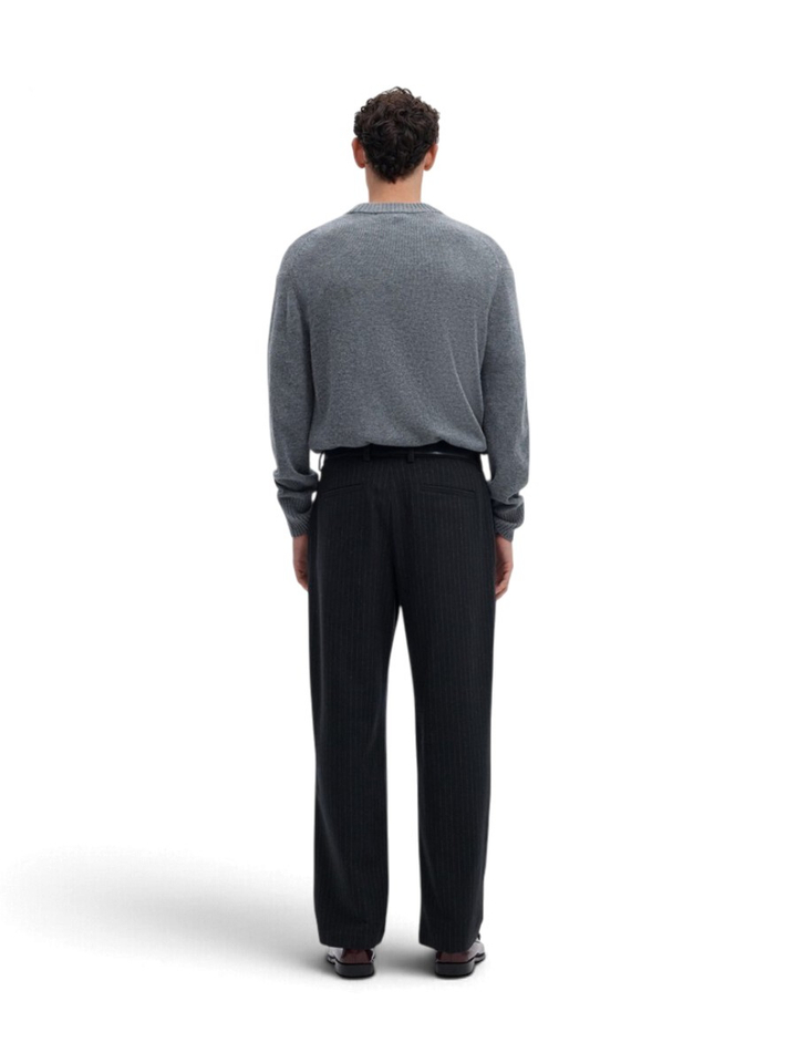 Donkerblauwe broek met krijtstreep Selected 
