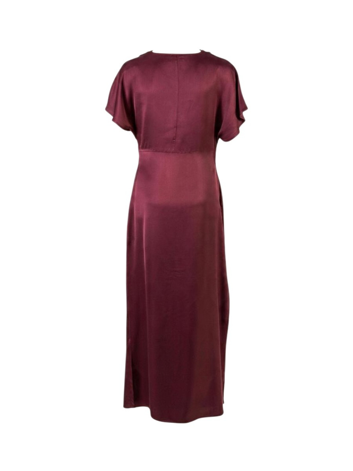Lange bordeaux jurk Evilia Soaked In Luxury