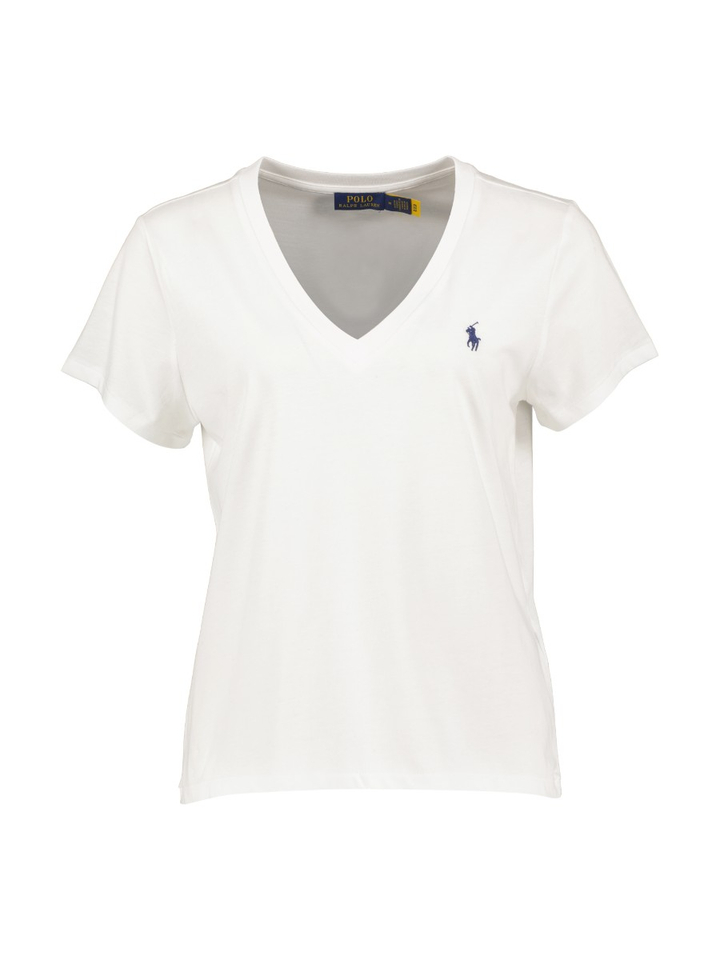 Witte-shirt met een V-hals Ralph Lauren