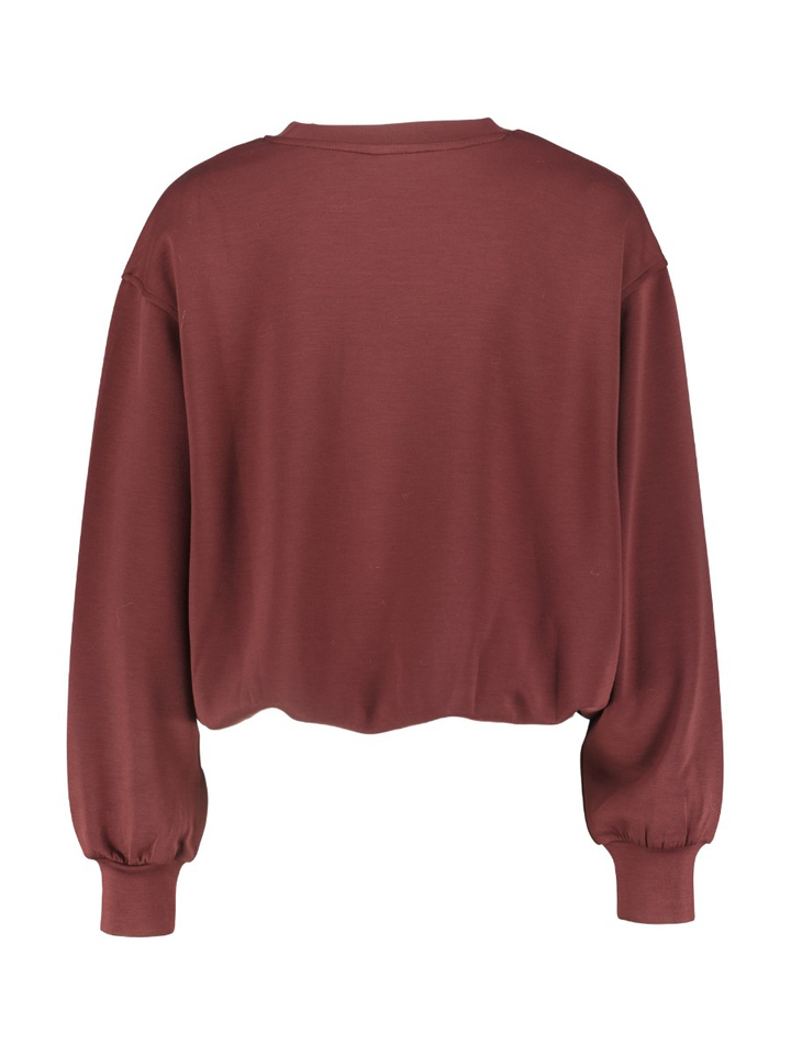 Bruine trui met ronde hals Peppercorn
