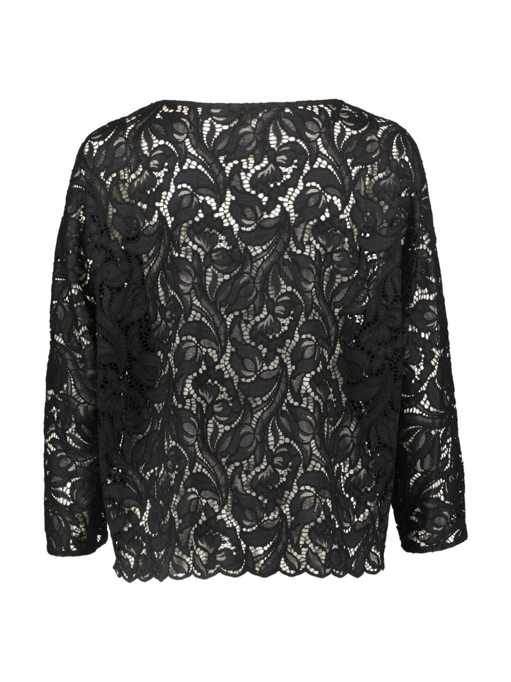 Zwarte gekante blouse Junias Mayerline
