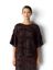 Bruine t-shirt met bloemen en pailletten Y.A.S.