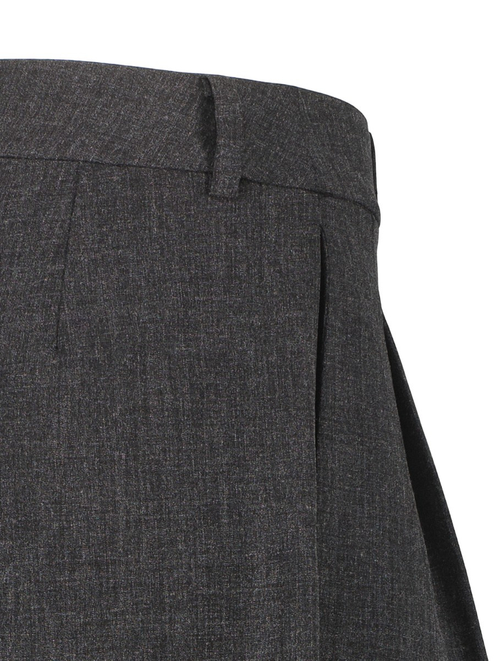 Donkergrijze baggy geklede short Texas Jort Lalotti
