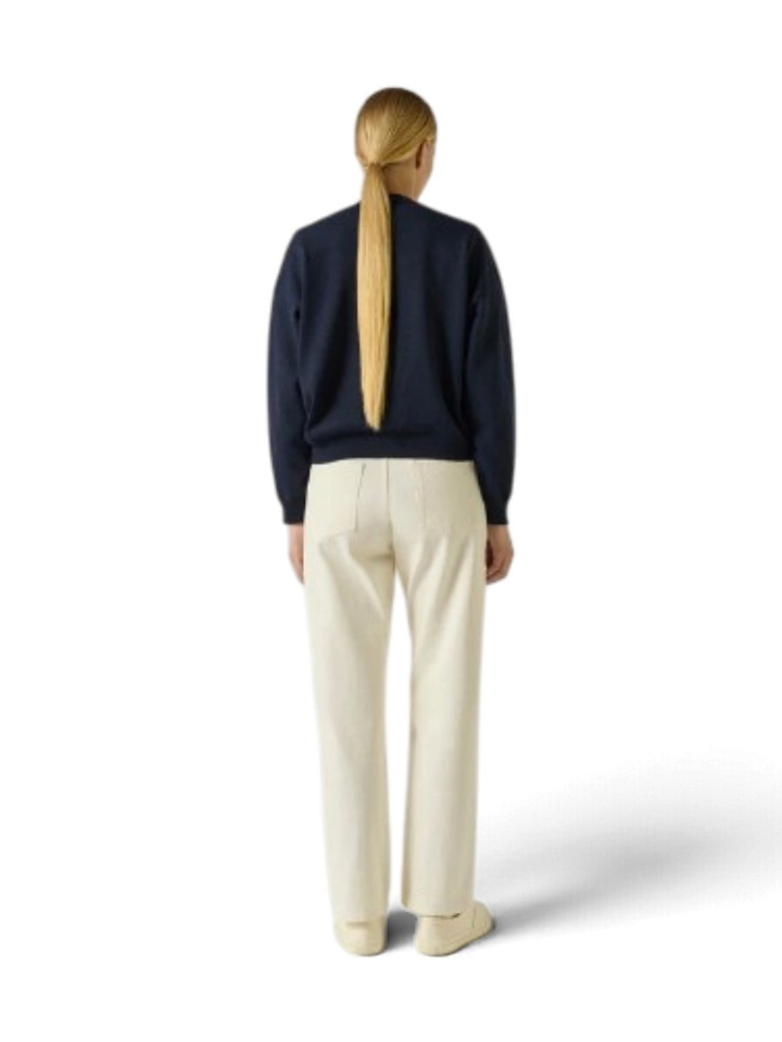 Donkerblauwe gilet met knopen Idem Soeur