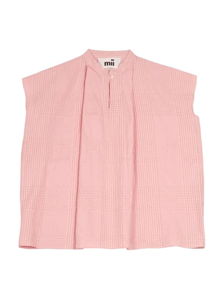 Lichtroze blouse zonder mouwen Anne Mii