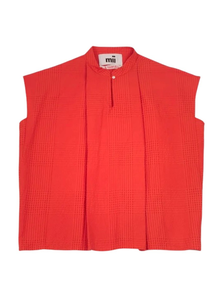 Oranje blouse zonder mouwen Anne Mii