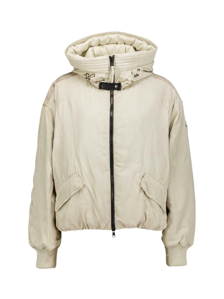 Beige jas met kap Lecce Como
