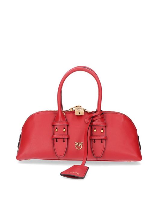 Rode handtas Bowling bag horizontal Pinko