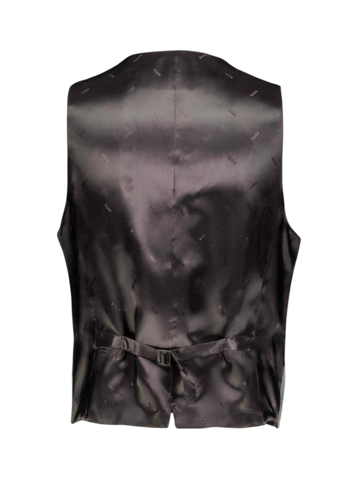 Lichtgroene kostuum gilet Hugo Boss