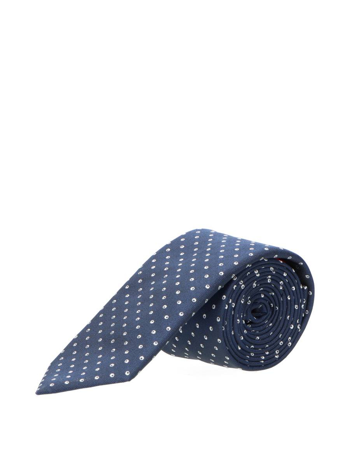 Donkerblauwe das met stippen Hugo Boss