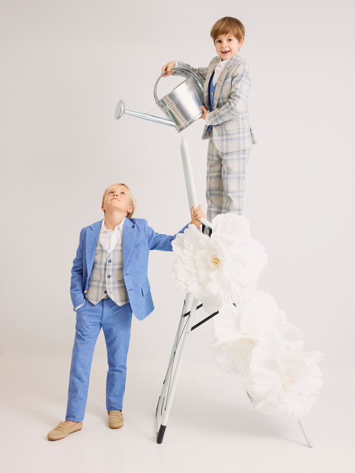 Jongens shop the look van Ralph Lauren, D-Lux en Confetti Zomer 2026 communie campagne