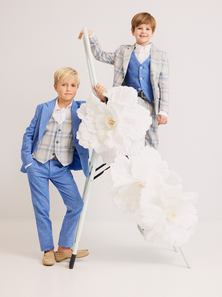 Jongens shop the look van Ralph Lauren, D-Lux en Confetti Zomer 2026 communie campagne