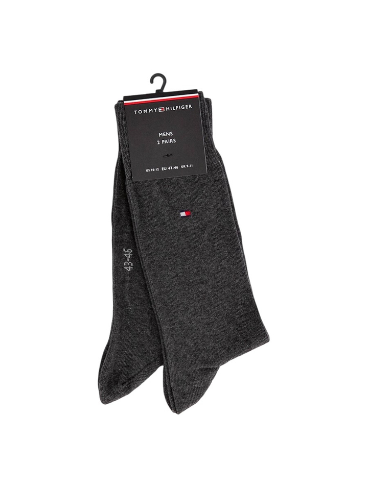Duo Donker Grijze Kousen Tommy Hilfiger