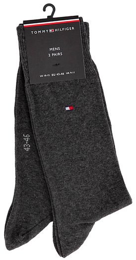 Duo Donker Grijze Kousen Tommy Hilfiger