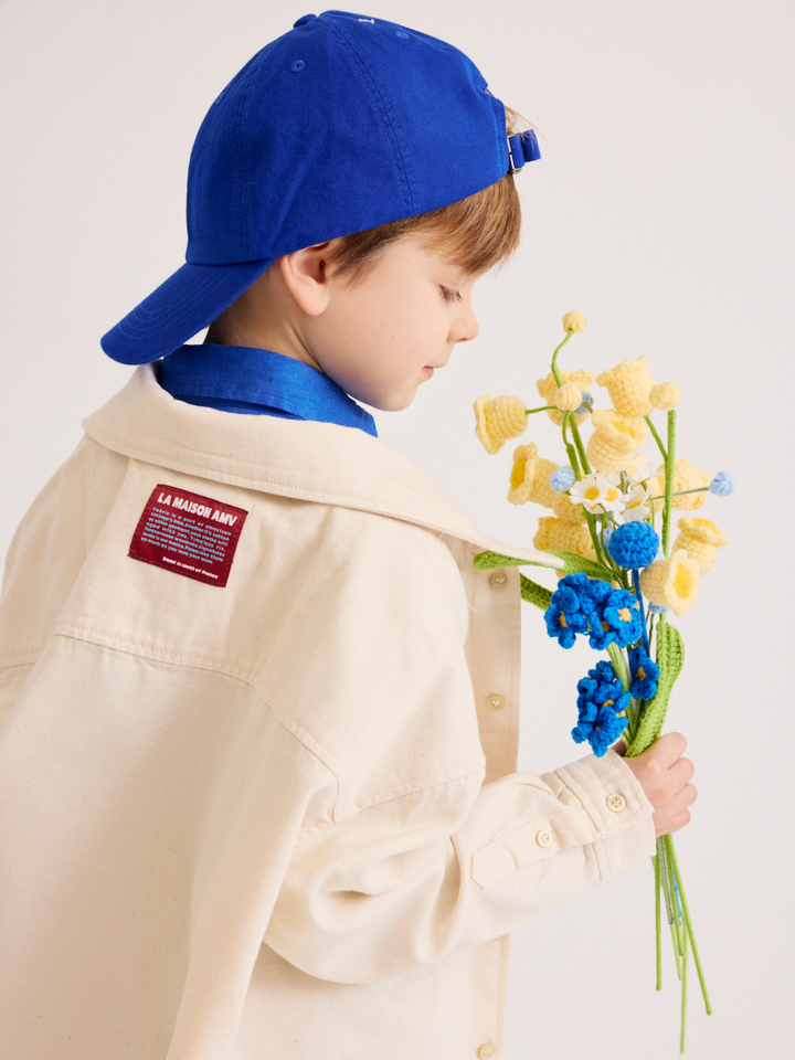 Jongens shop the look van American Vintage, Bellerose, Blue Bay en Ralph Lauren Zomer 2026 communie campagne