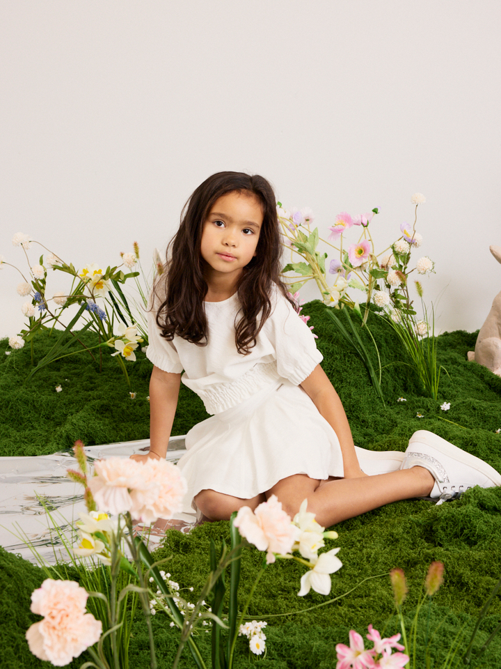 Meisjes shop the look van Blue Bay en Rtb Zomer 2026 communie campagne