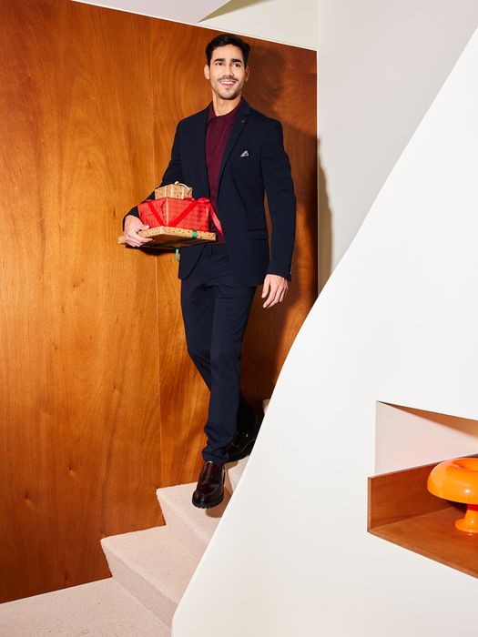 Heren shop the look van Fred Perry, Rossano Bisconti en Zuitable Winter 2025 party campagne