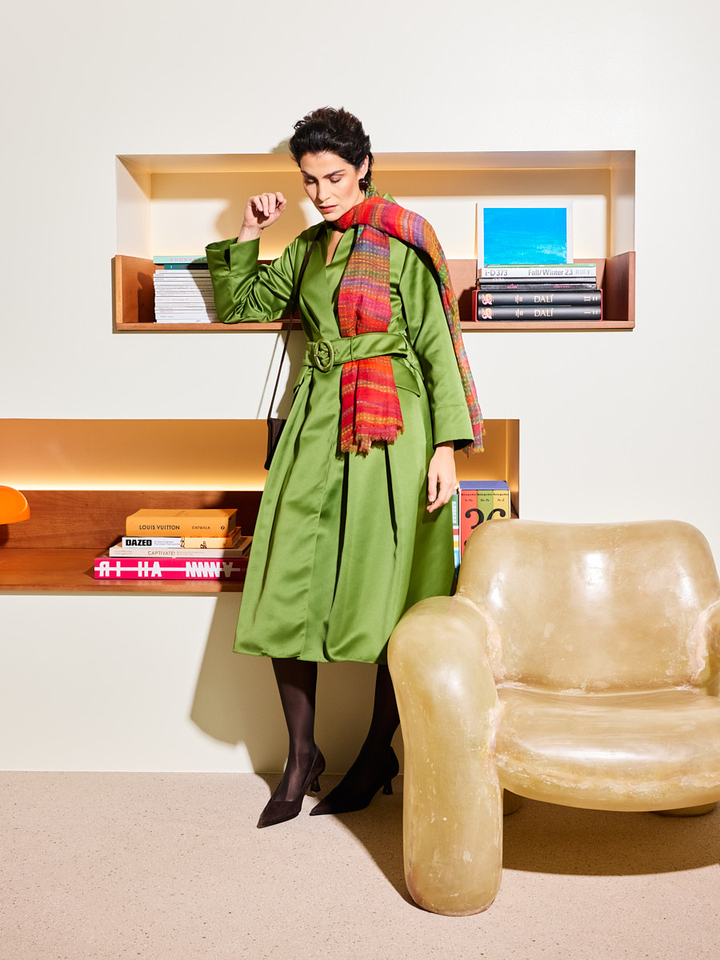 Dames shop the look van Flo, Natan en Scarf Winter 2025 party campagne