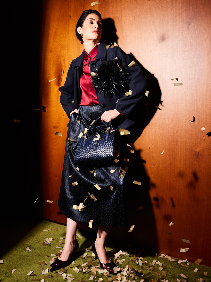 Dames shop the look van Brax, Xandres, Zinda en Marrea Winter 2025 party campagne