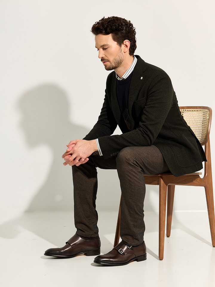Heren shop the look van Hackett, Manuel Ritz en Doucals Winter 2025 shoot 3
