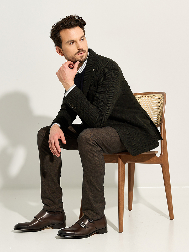 Heren shop the look van Hackett, Manuel Ritz en Doucals Winter 2025 shoot 3
