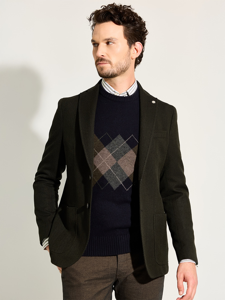 Heren shop the look van Hackett, Manuel Ritz en Doucals Winter 2025 shoot 3