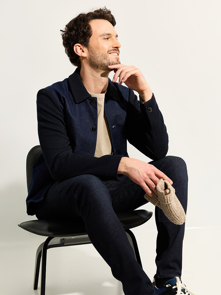 Heren shop the look van Floris van Bommel, For all Mankind en Mos Mosh Winter 2025 shoot 3