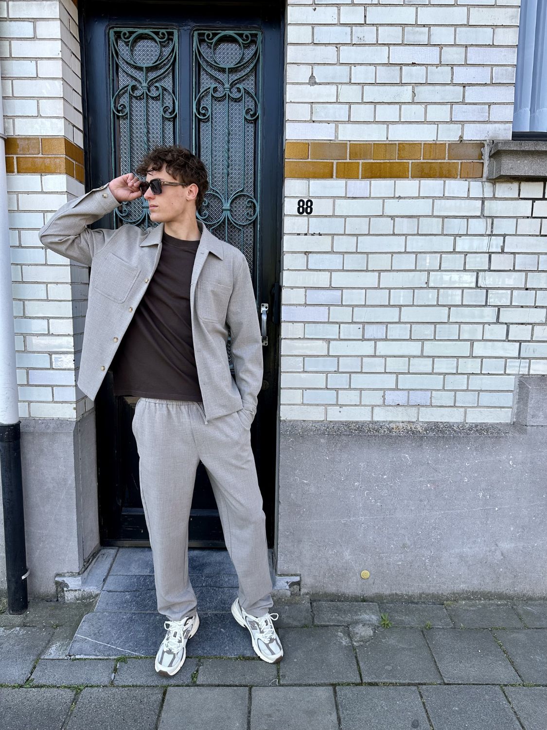 Heren | shop the look van Les Deux en New Balance | Winter '26 | Deleye Creators FW26
