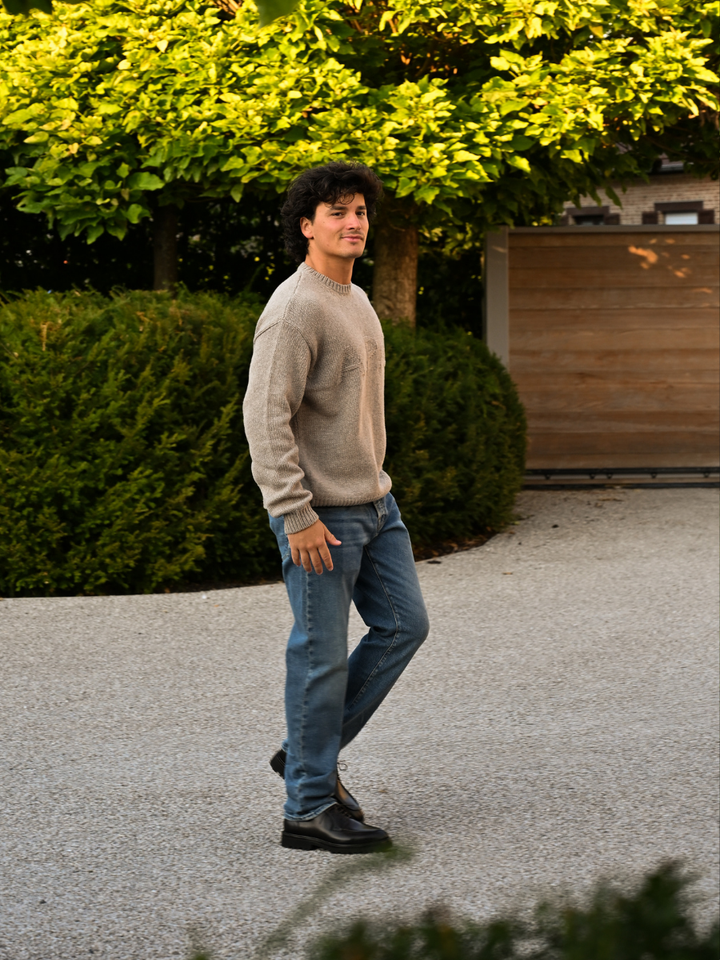 Heren | shop the look van APC, Scotch & Soda, Les Deux en Fabiano Ricci | Winter '26 | Deleye Creators FW26