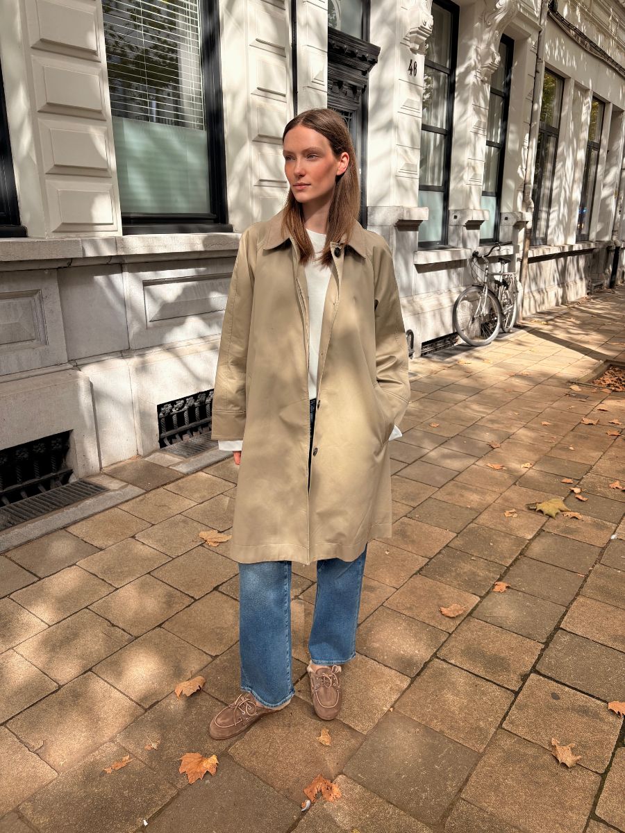 Dames | shop the look van Baum und Pferdgarten, Withblack, Posa en For all mankind | Winter '26 | Deleye Creators FW26