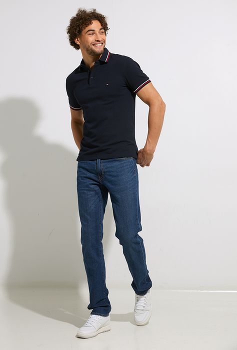 Heren shop the look van Levis en Tommy Hilfiger