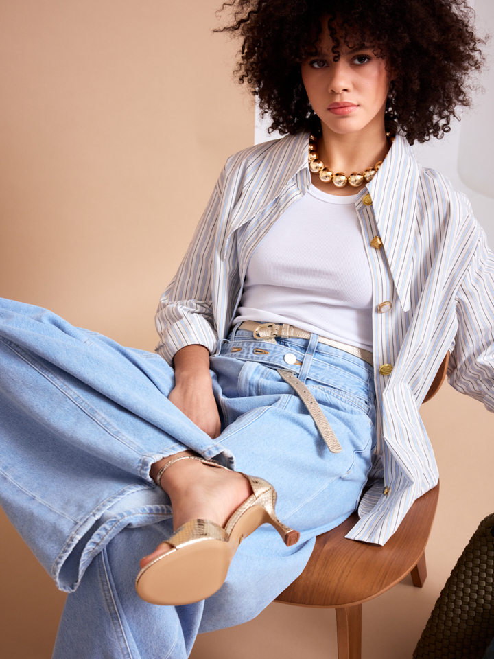 Dames shop the look van Bellerose, Closed, Essentiel, Lola Cruz, Ralph Lauren en Marrea Zomer 2026 shoot 2