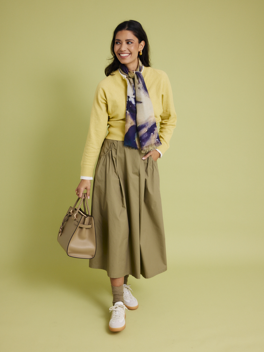 Dames shop the look van Komono, Les Cordes, Liu Jo, Ellen Beeckmans, Talking Walls en Hogan Zomer 2026 shoot 1