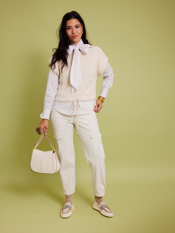 Dames shop the look van DL Sport, Gianni Charini, Raffaello Rossi, Cristiana Conti en Ellen Beeckmans Zomer 2026 shoot 1