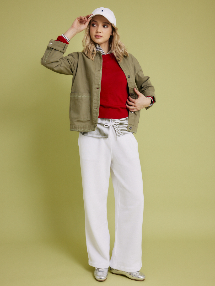Dames shop the look van Bellerose, Ichi, Ralph Lauren en Alohas Zomer 2026 shoot 1
