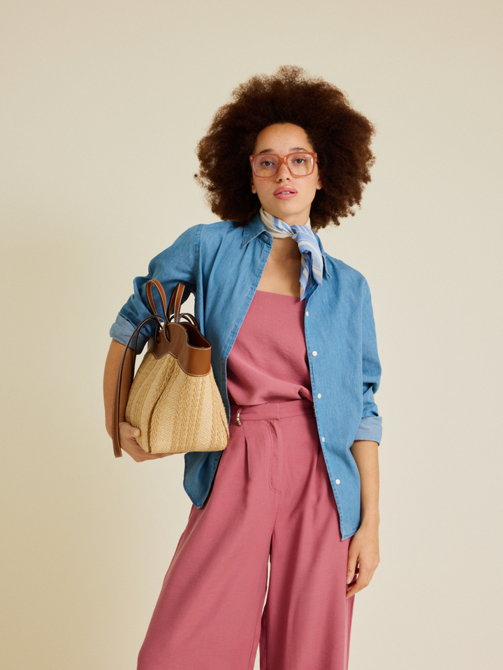 Dames | shop the look van BA&SH, Aspesi, Birkenstock, Via Mailbag en Frank and Lucie | Zomer '26 | Shop the look high summer