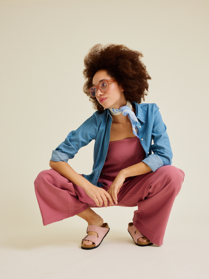 Dames | shop the look van BA&SH, Aspesi, Birkenstock, Via Mailbag en Frank and Lucie | Zomer '26 | Shop the look high summer