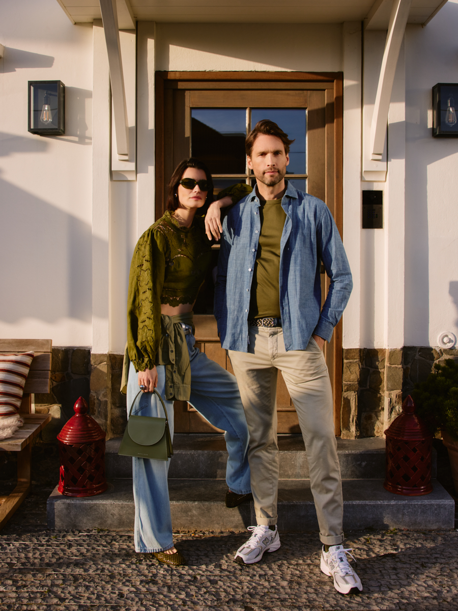 Heren shop the look van A Fish named Fred, Bellerose, Duno, La Boucle, Mason's, Mos Mosh, New Balance en Xacus Zomer 2026 Villa Bonnie