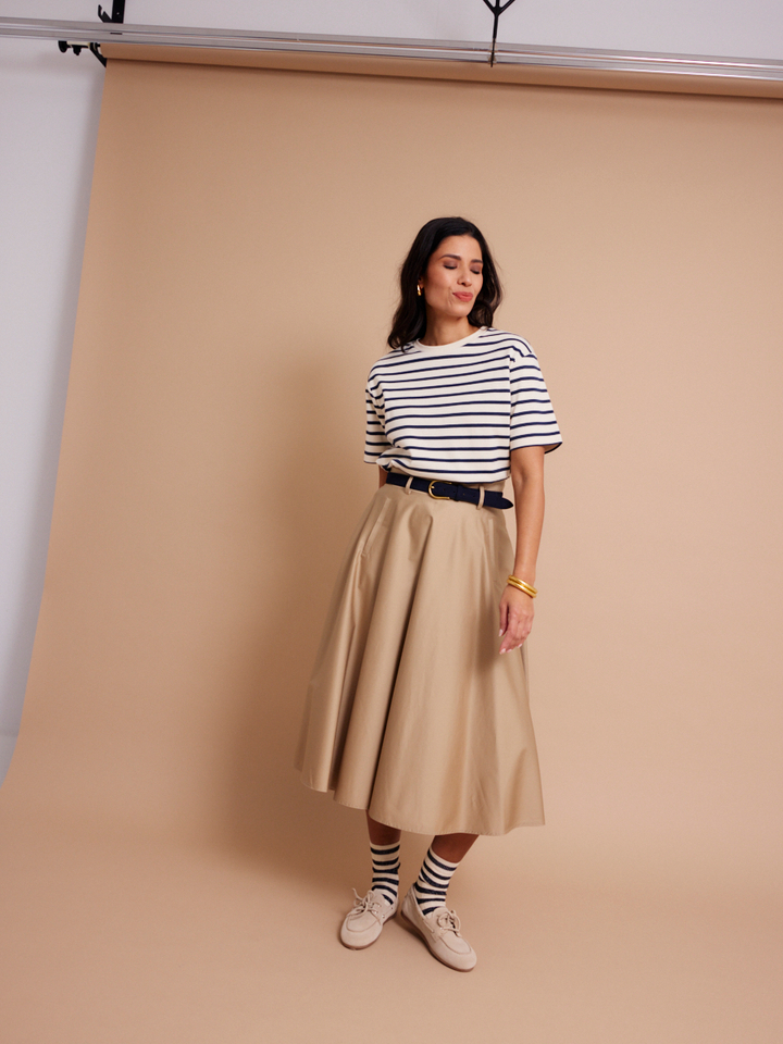 Dames shop the look van K&J, Marella, Max Mara Weekend, Milestone, Ellen Beeckmans, Hidesins en Posa Zomer 2026 shoot 1