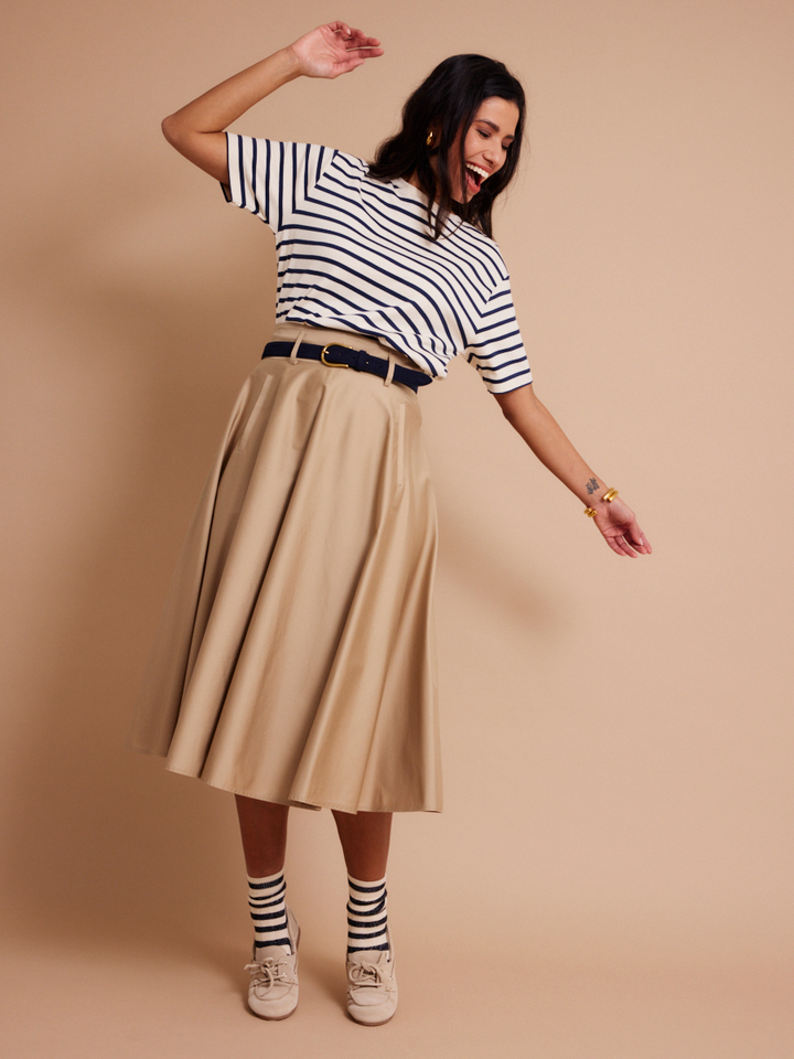 Dames shop the look van K&J, Marella, Max Mara Weekend, Milestone, Ellen Beeckmans, Hidesins en Posa Zomer 2026 shoot 1